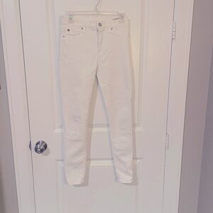 Hudson Nico midrise ankle skinny jeans size 27 White